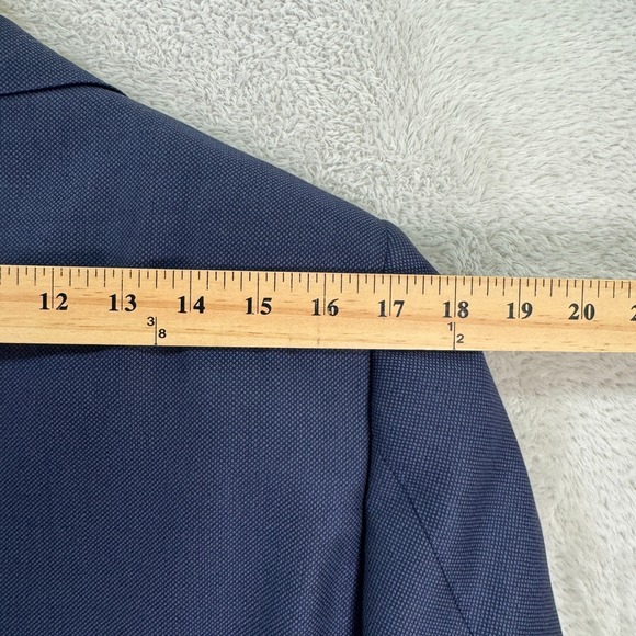 SUITSUPPLY Lazio Vitale Barberis Mens 38L Navy Wool Suit Jacket Pants 34x31 EUC